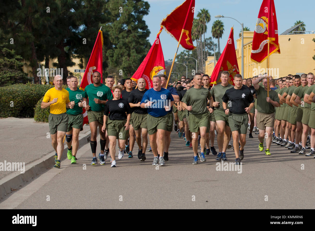 U.S. Marines with Marine Corps Recruit Depot (MCRD) San Diego ...