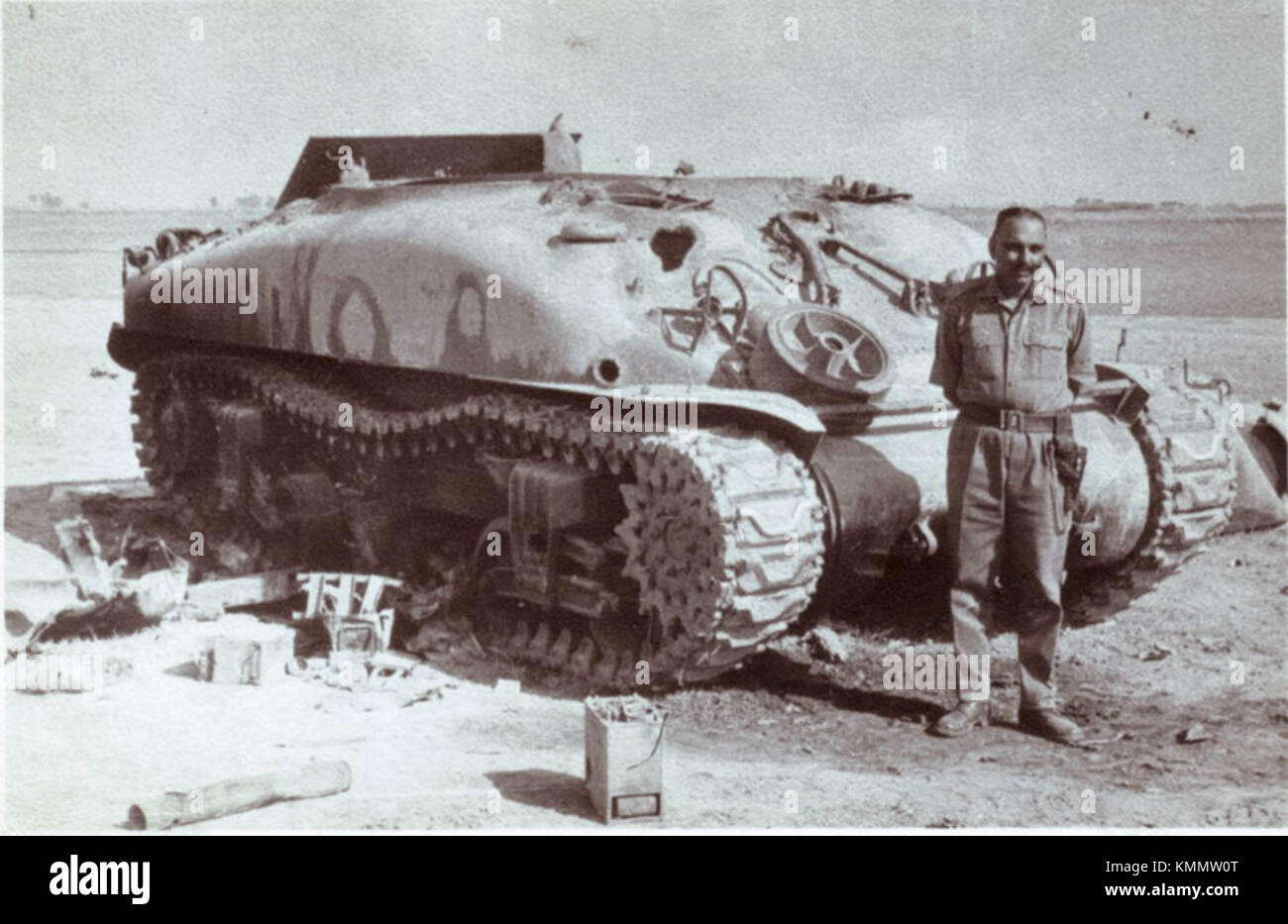 Destroyed Sherman Tank Stock Photo - Alamy