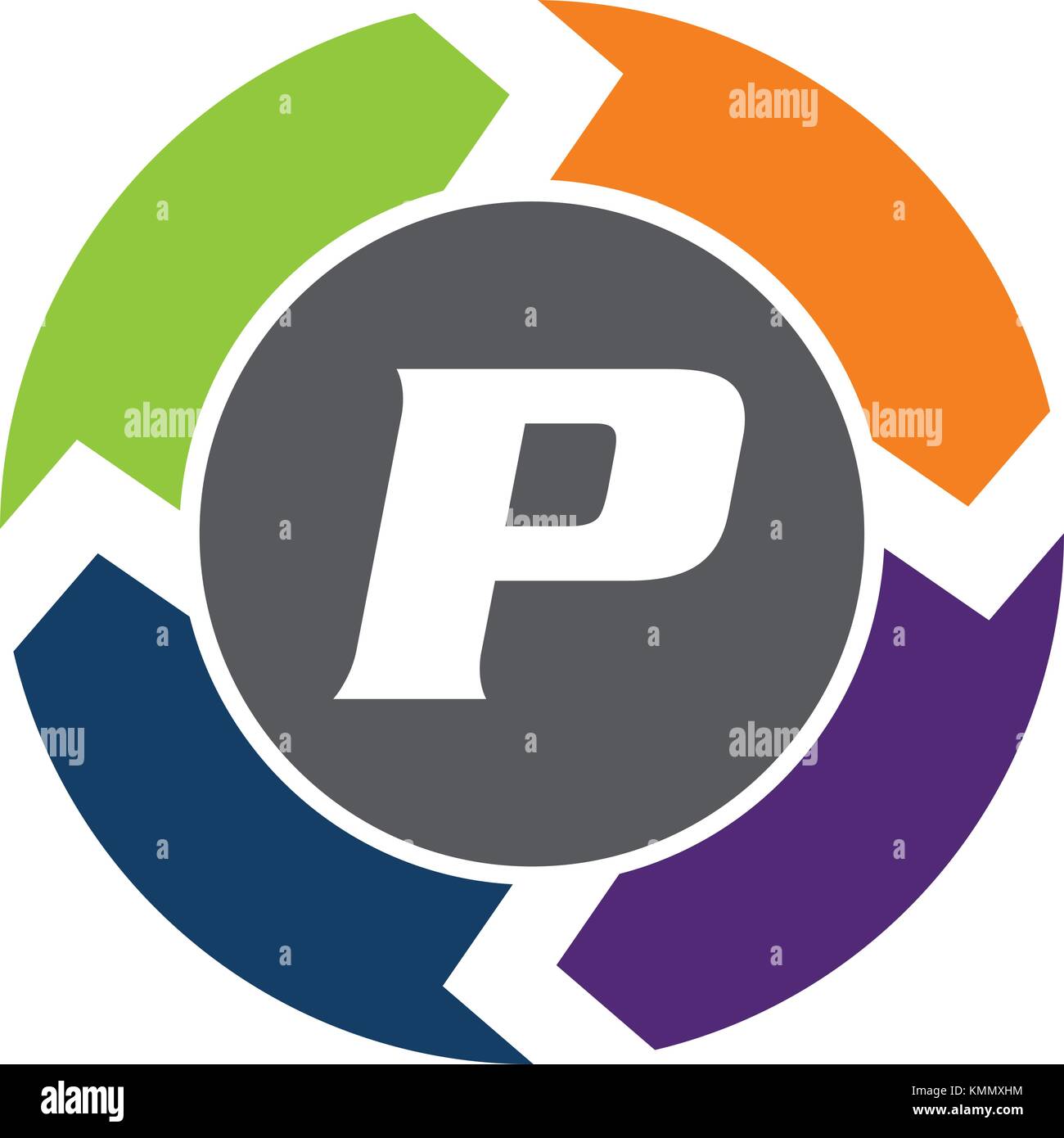 Process Planner Center Letter P Stock Vector Image & Art - Alamy