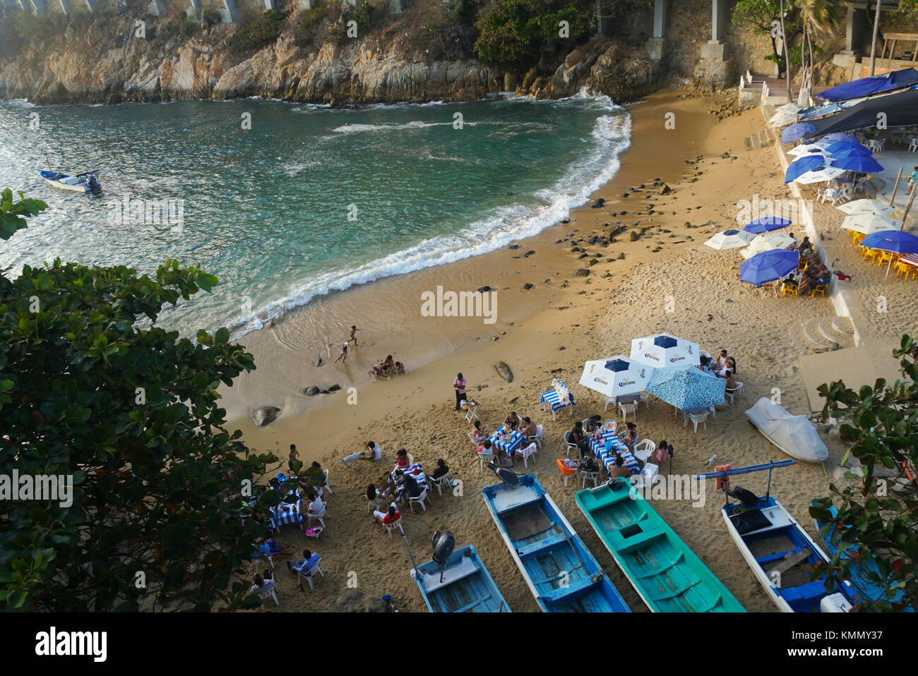 Playa La Angosta (La Angosta Beach) in Acapulco, Mexico Stock Photo
