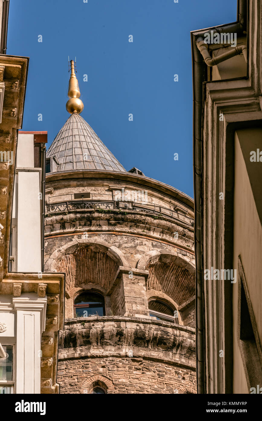 Vieille Photo De Constantinople 1870 – La Tour De Galata – Tirage Albuminé Original