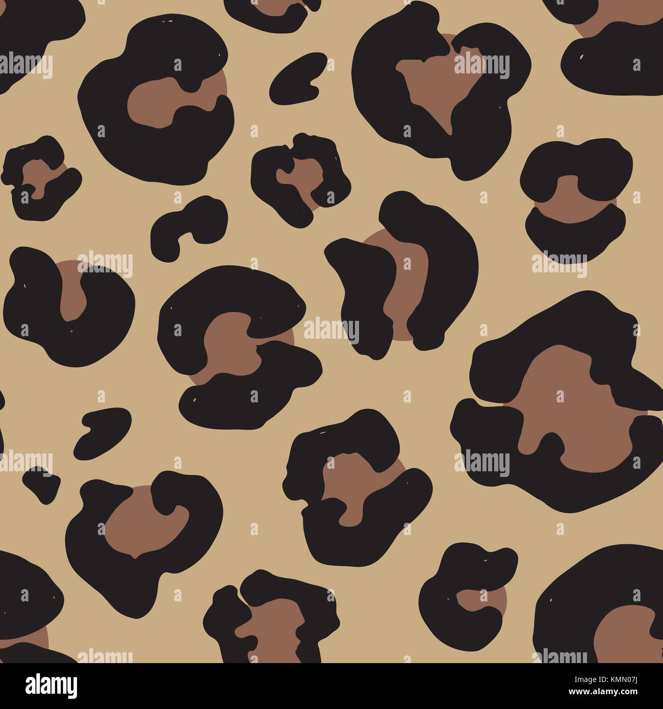 Leopard skin drawn. print drawing. Seamless Pattern. Vector Illustration Stock Vector Image & Art - Alamy