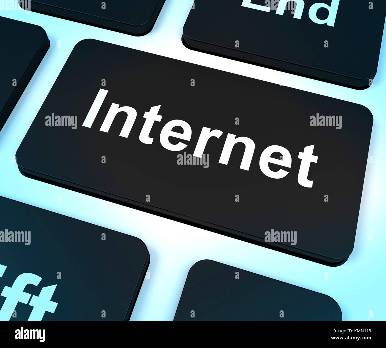 Key Showing Online Connection Stock Photo Alamy