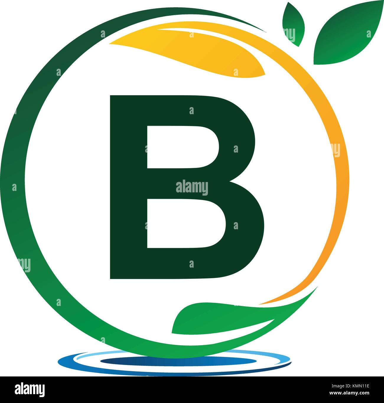 Green Project Solution Letter B Stock Vector Image & Art - Alamy