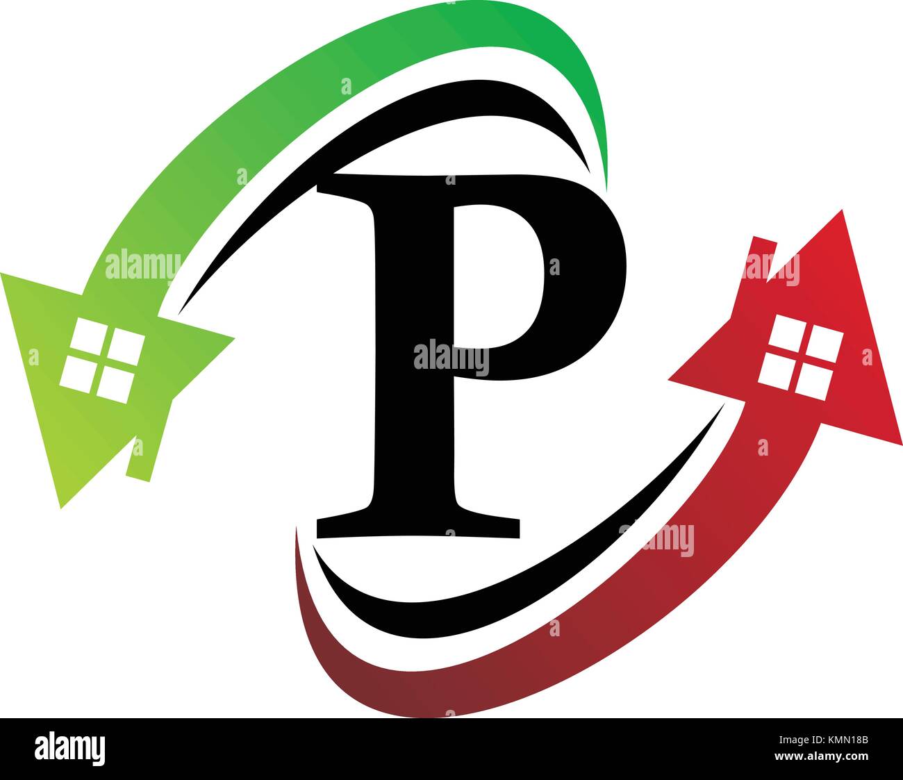 real-estate-letter-p-stock-vector-image-art-alamy