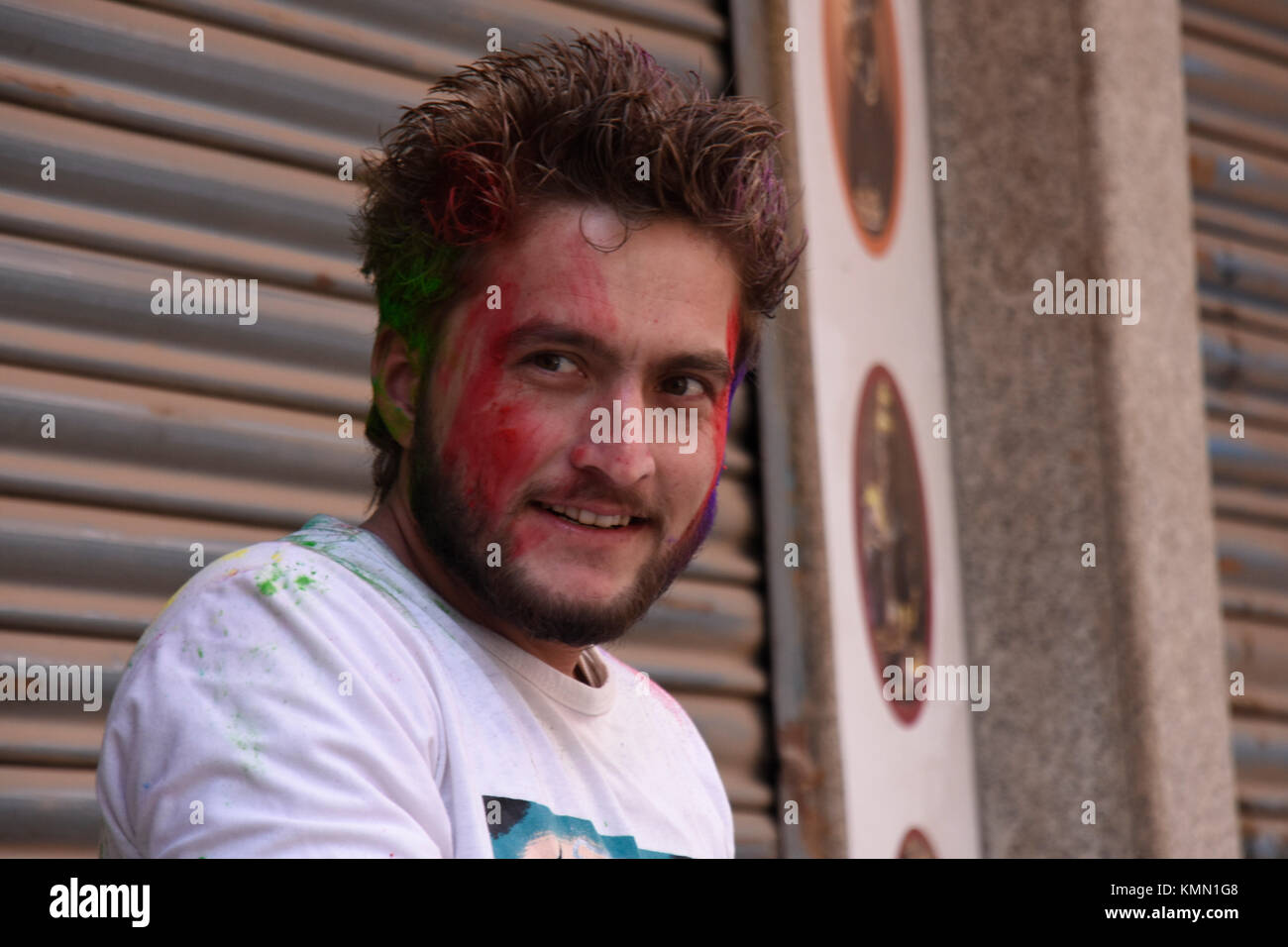 holi in nepal video