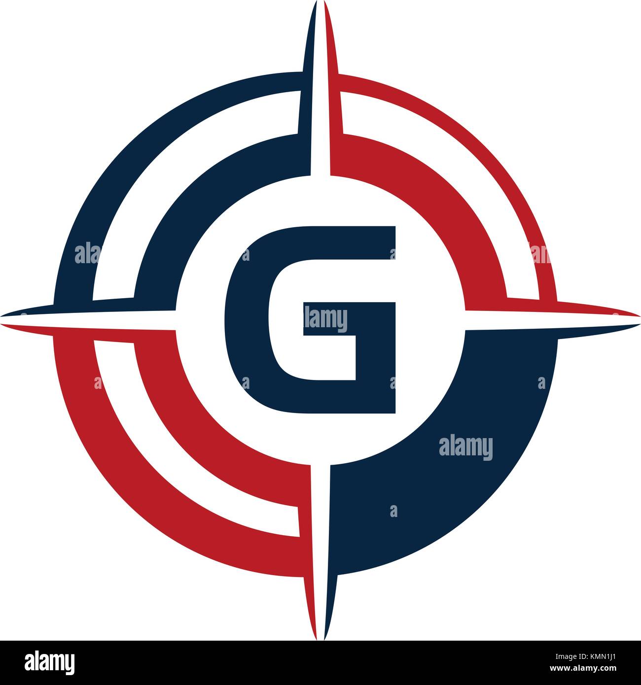 Compass Guide Solution Letter G Stock Vector Image & Art - Alamy
