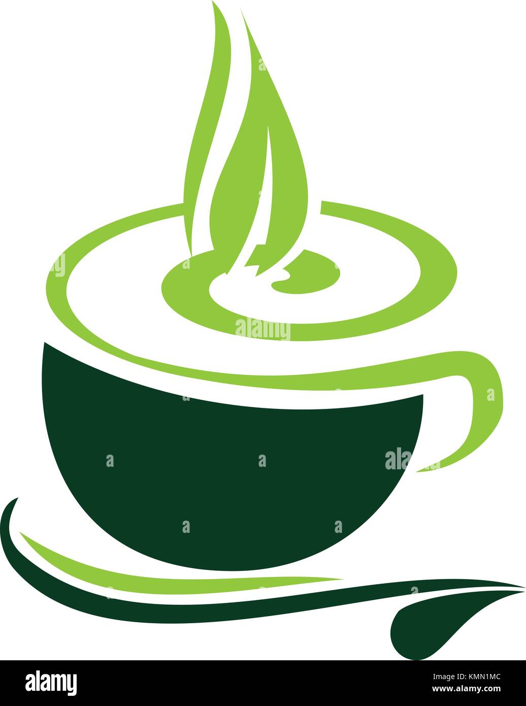 Cup Leaf Logo Design Template Vector Stock Vector Image & Art - Alamy