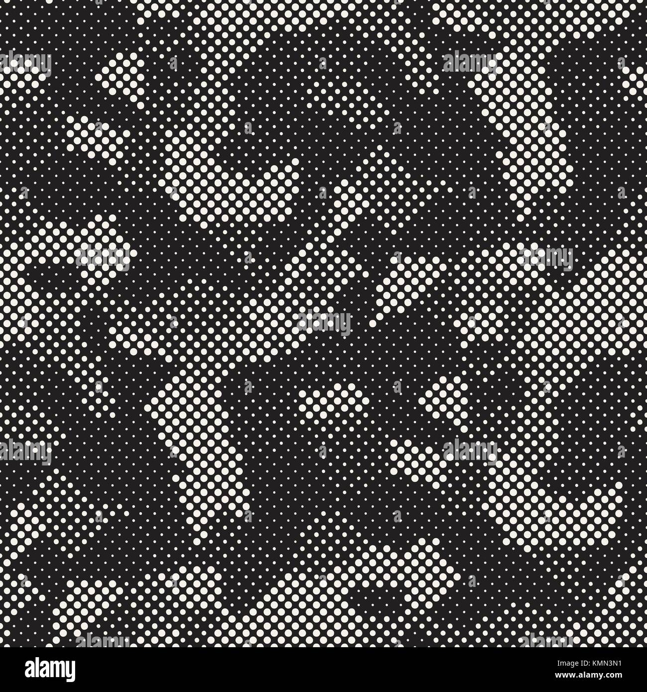 Modern Stylish Halftone Texture. Endless Abstract Background With ...