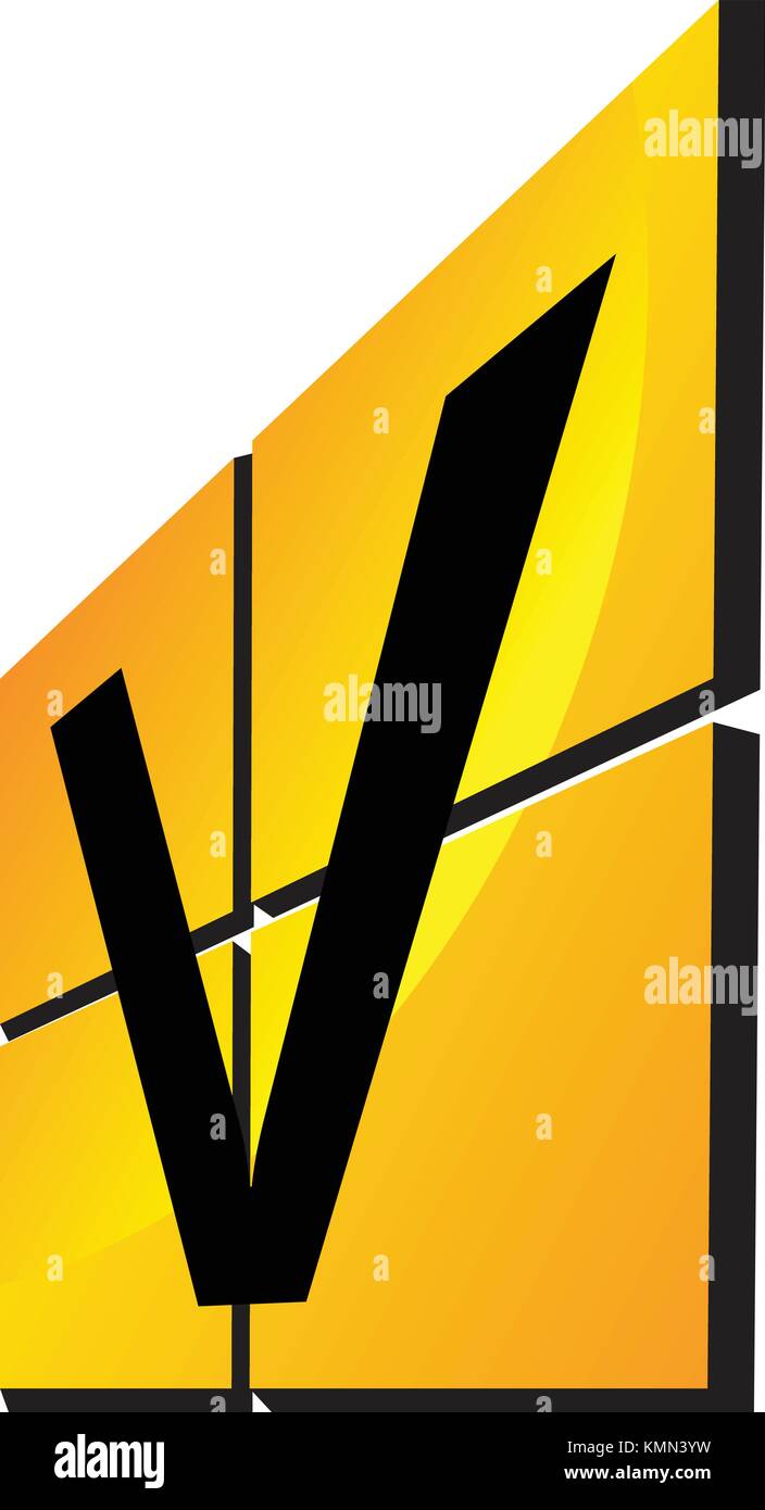 Modern Logo Solution Letter V Stock Vector Image & Art - Alamy