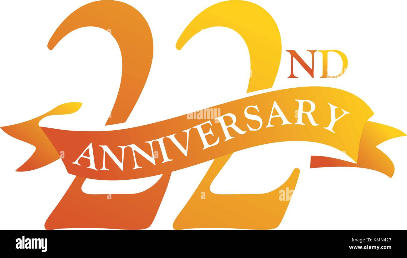 22 birthday logo hi-res stock photography and images - Alamy