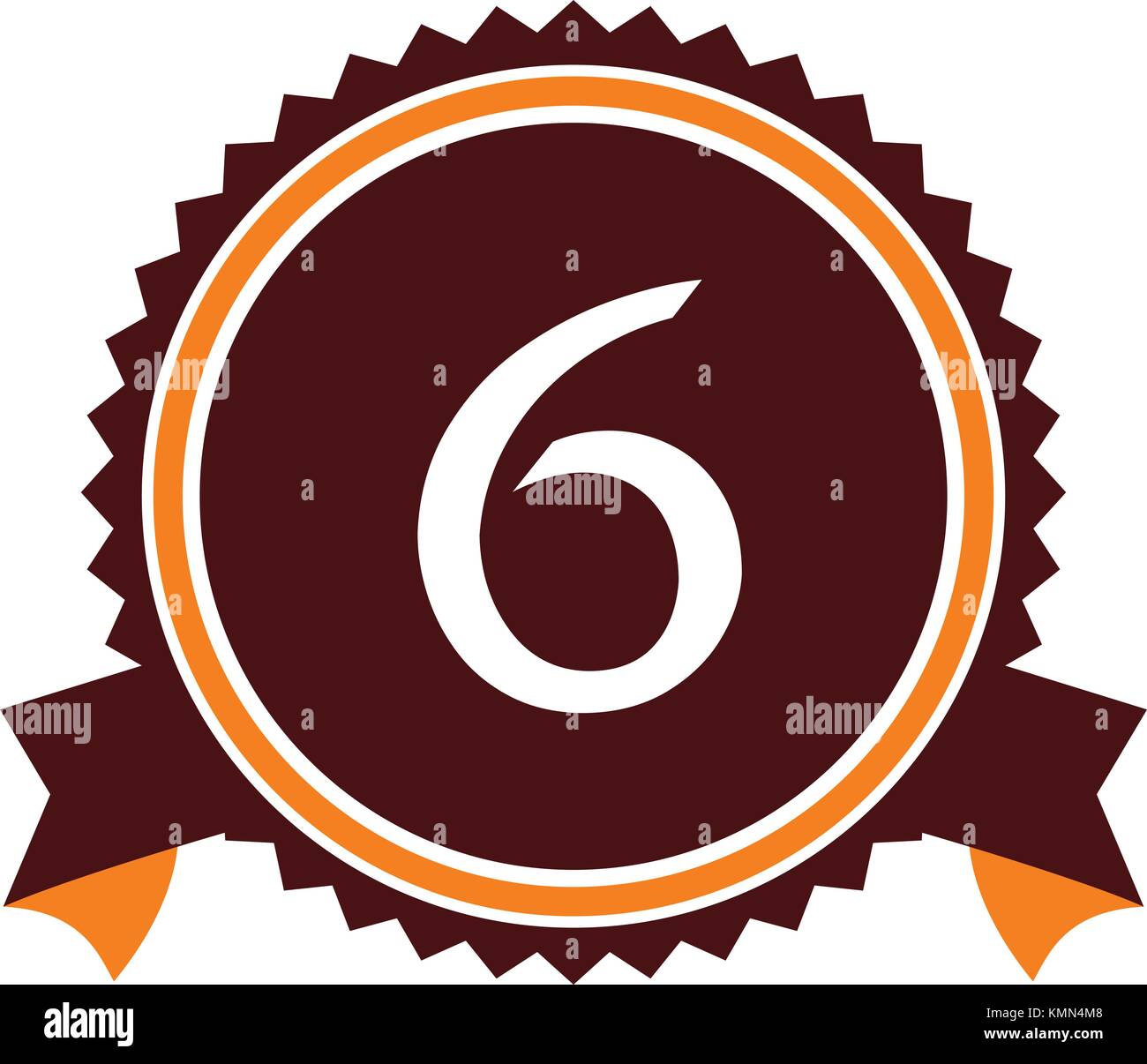 Modern Number 6 Stock Vector Image & Art - Alamy