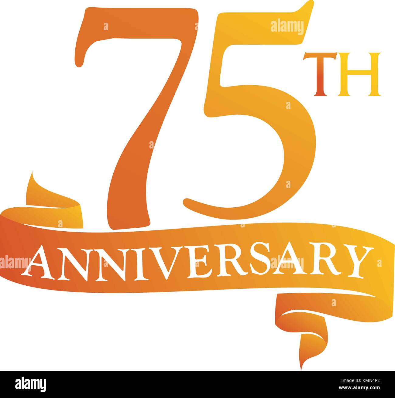 75 Year Ribbon Anniversary Stock Vector Image & Art - Alamy