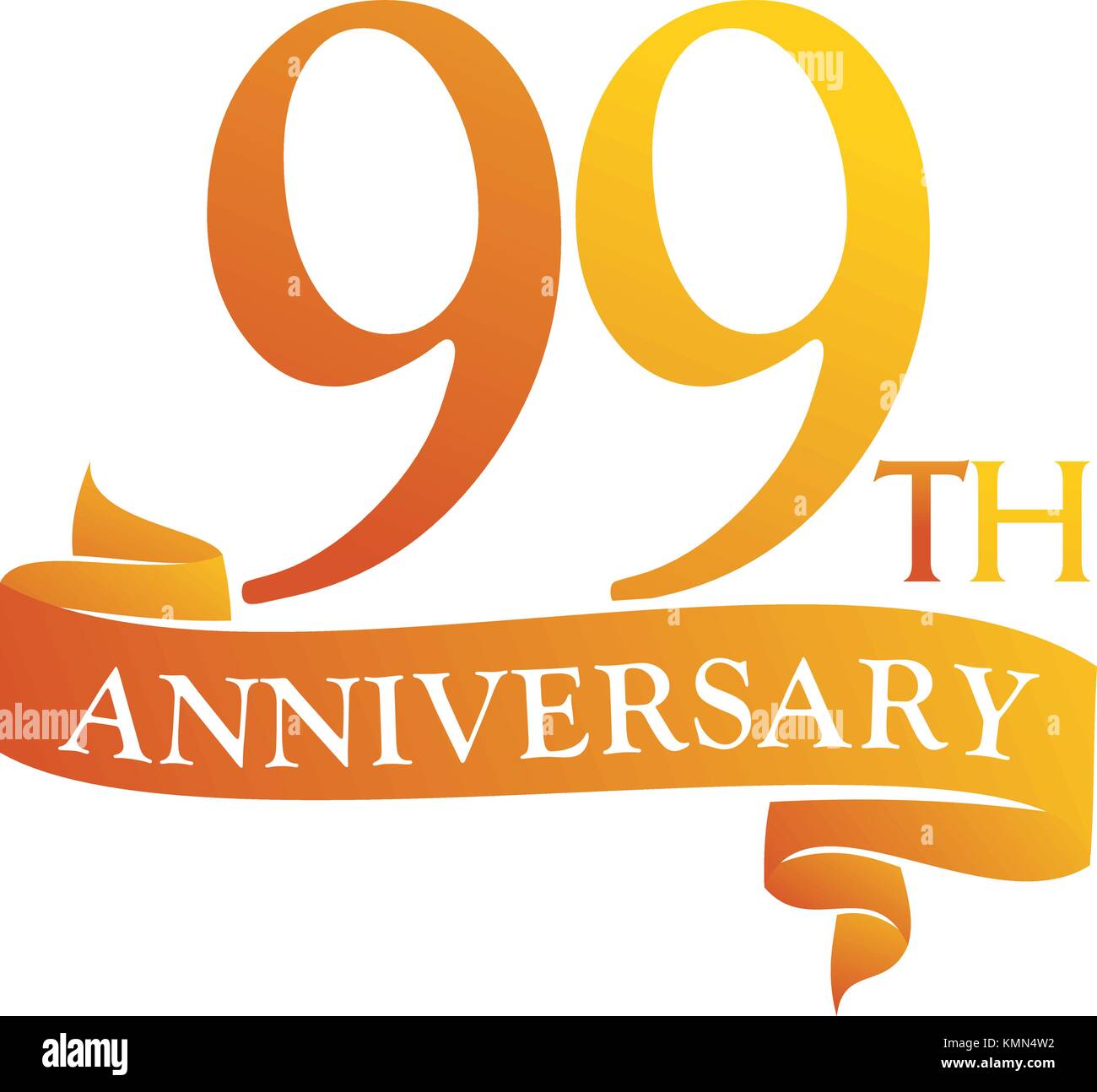 99 years anniversary golden Stock Vector Images - Alamy