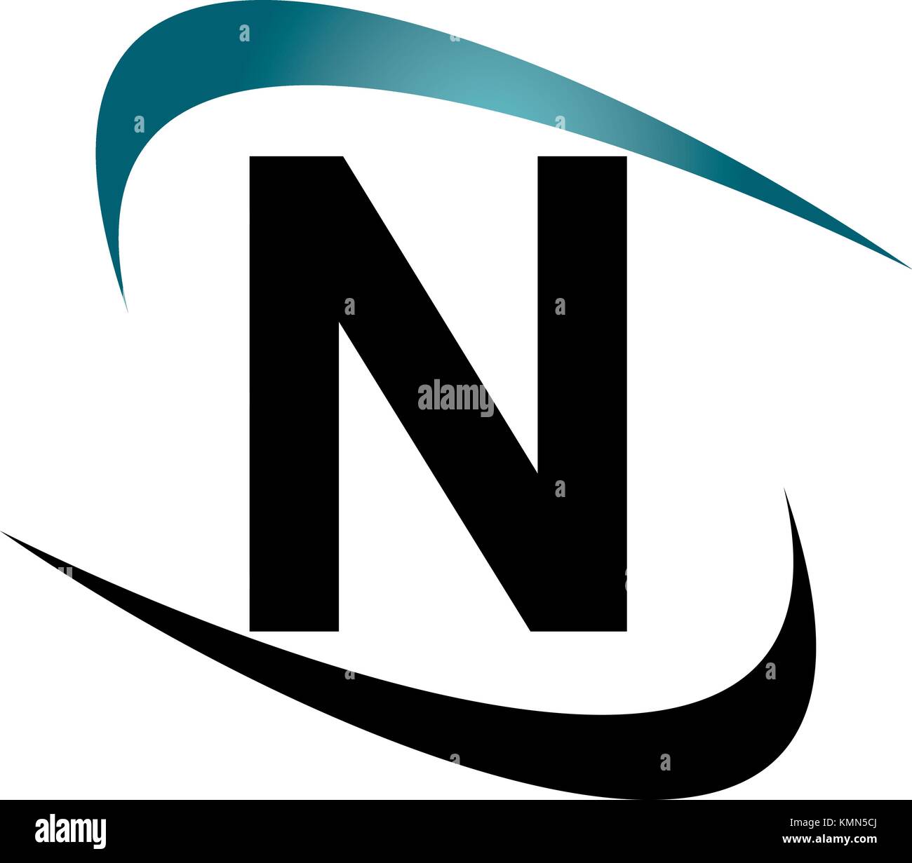 Modern icon Solution Letter N Stock Vector Image & Art - Alamy