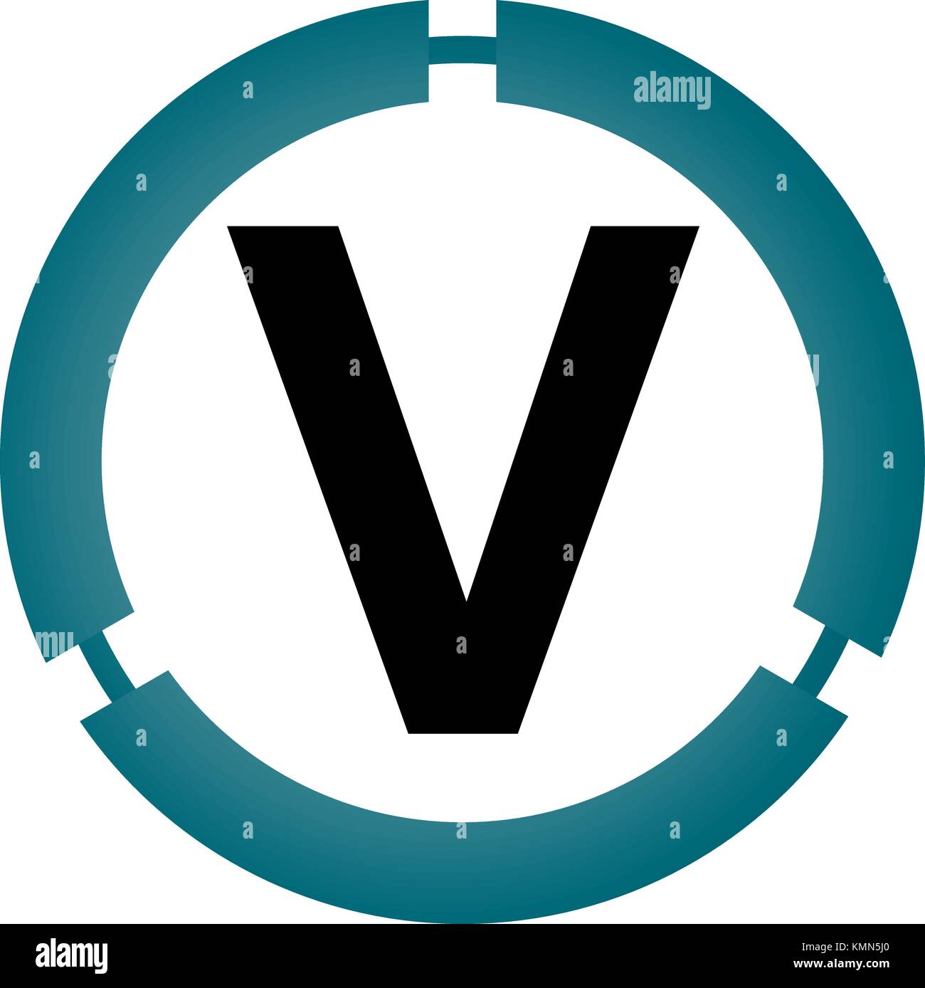 Modern icon Solution Letter V Stock Vector Image & Art - Alamy