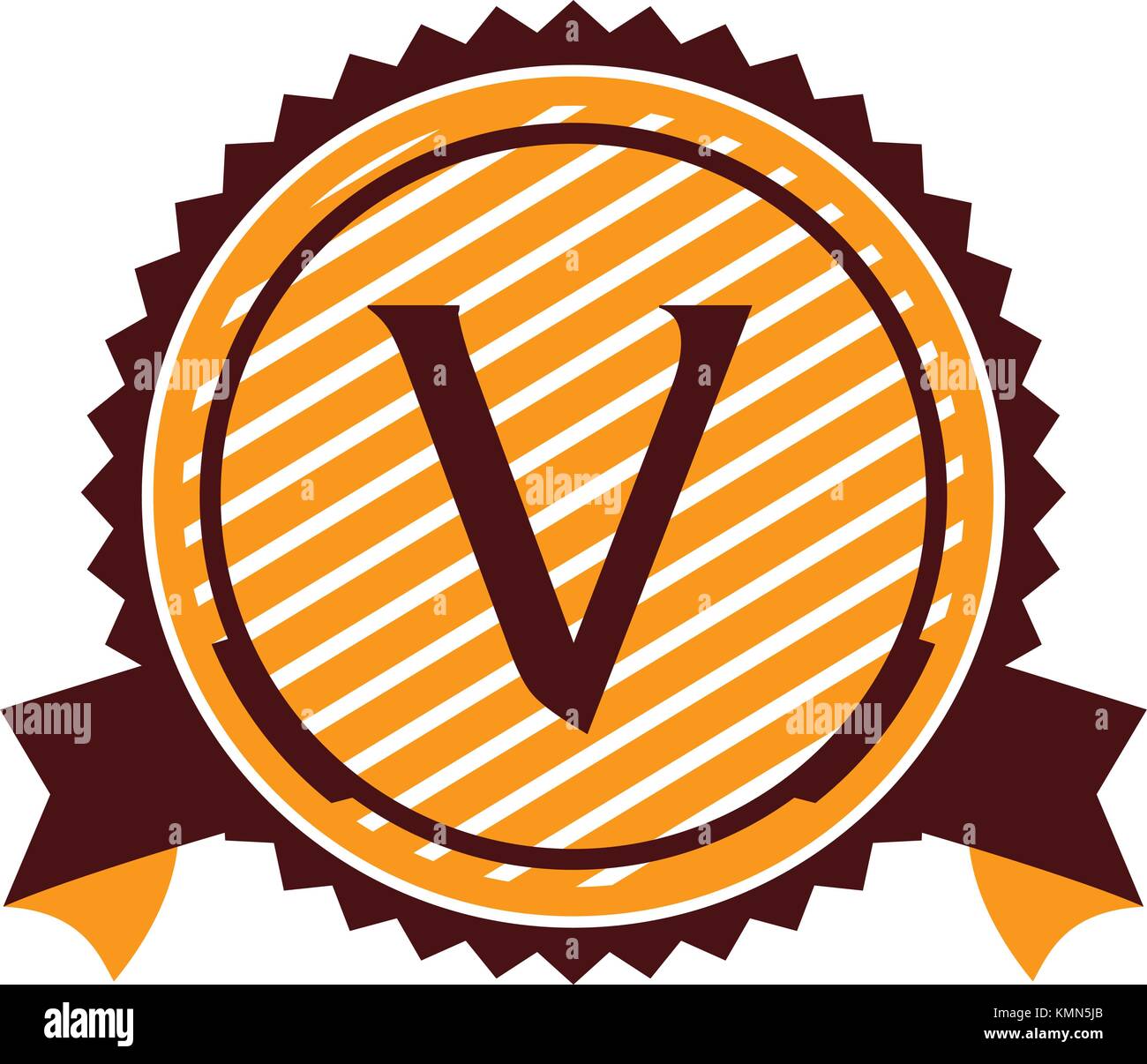 Modern Solution Letter V Stock Vector Image & Art - Alamy