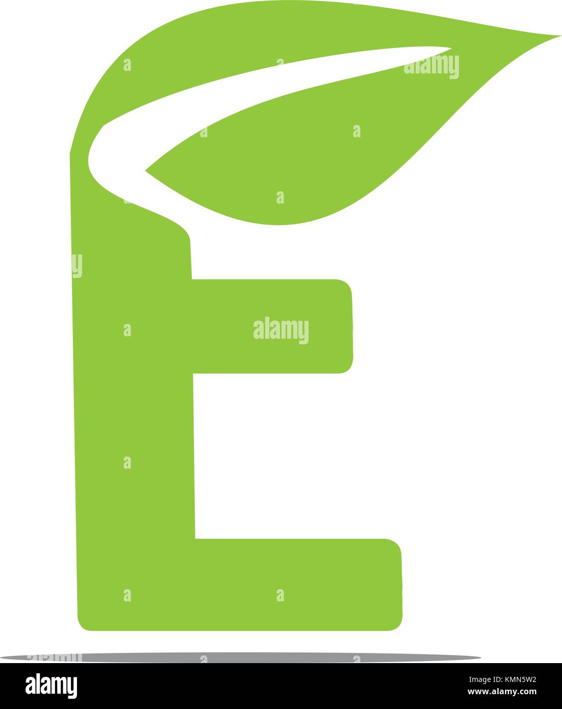 Letter E Leaf Stock Vector Image & Art - Alamy