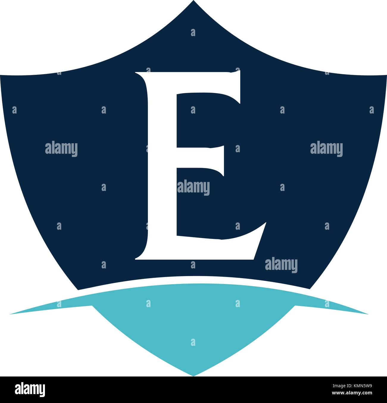 Modern Shield Letter E Stock Vector Image & Art - Alamy