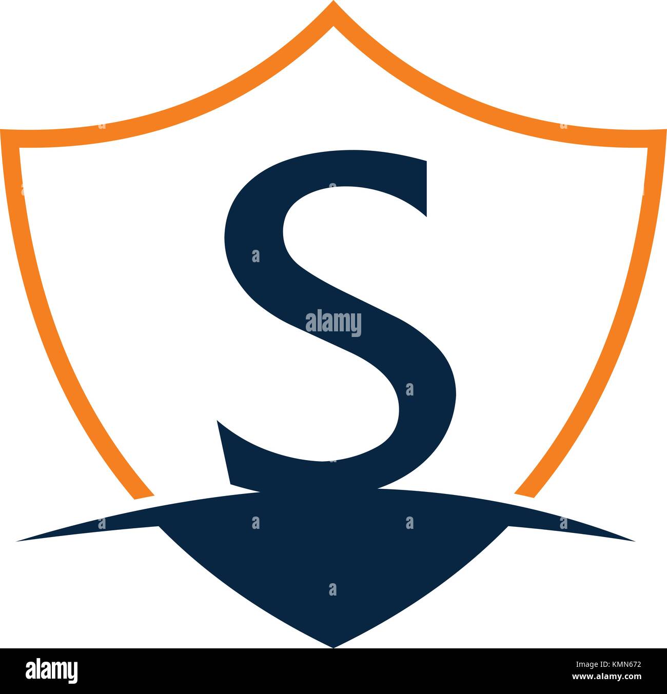 Modern Shield Letter S Stock Vector Image & Art - Alamy