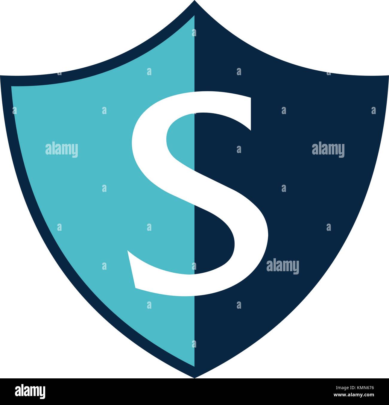 Modern Shield Letter S Stock Vector Image & Art - Alamy