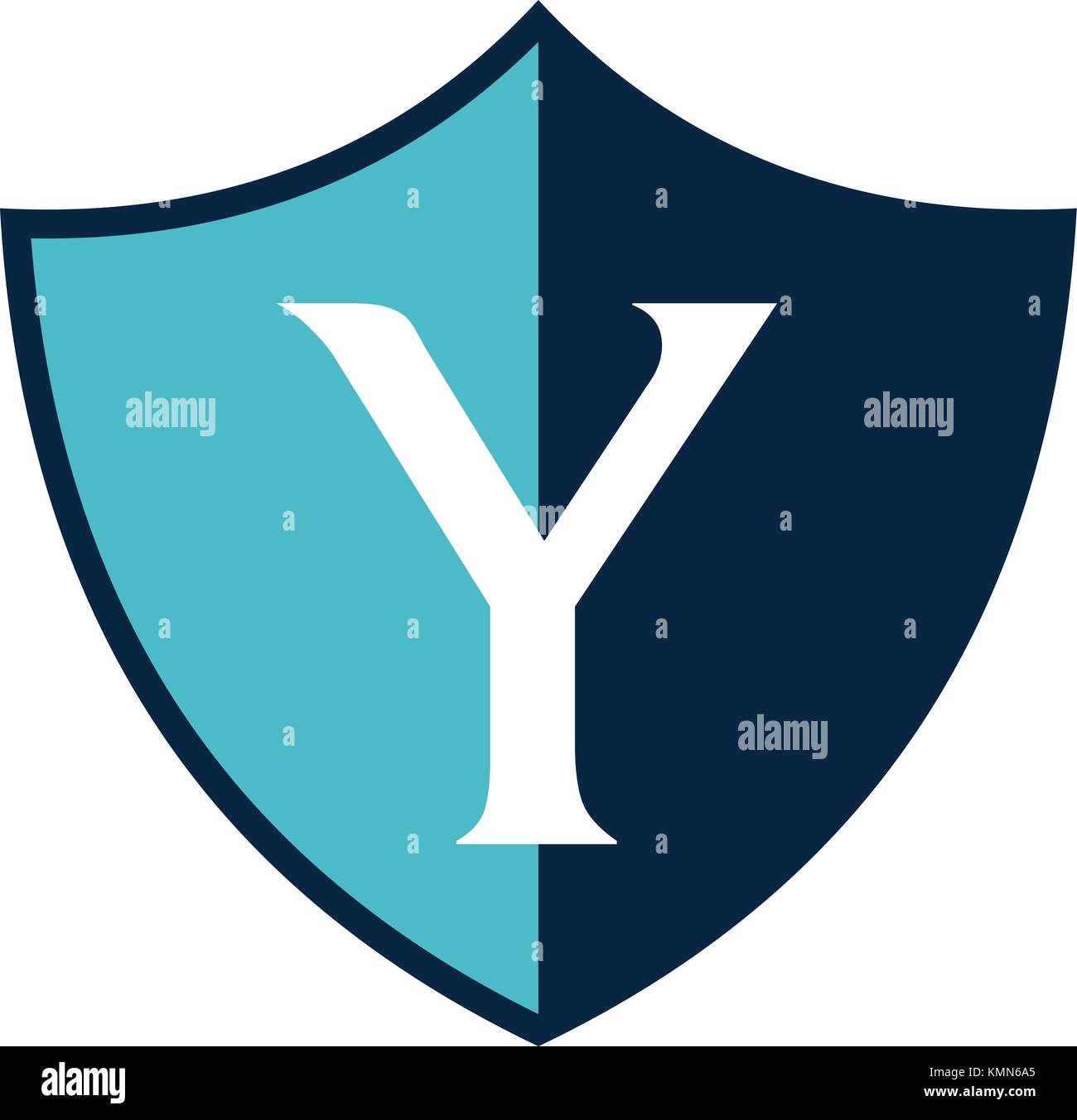 Modern Shield Letter Y Stock Vector Image & Art - Alamy