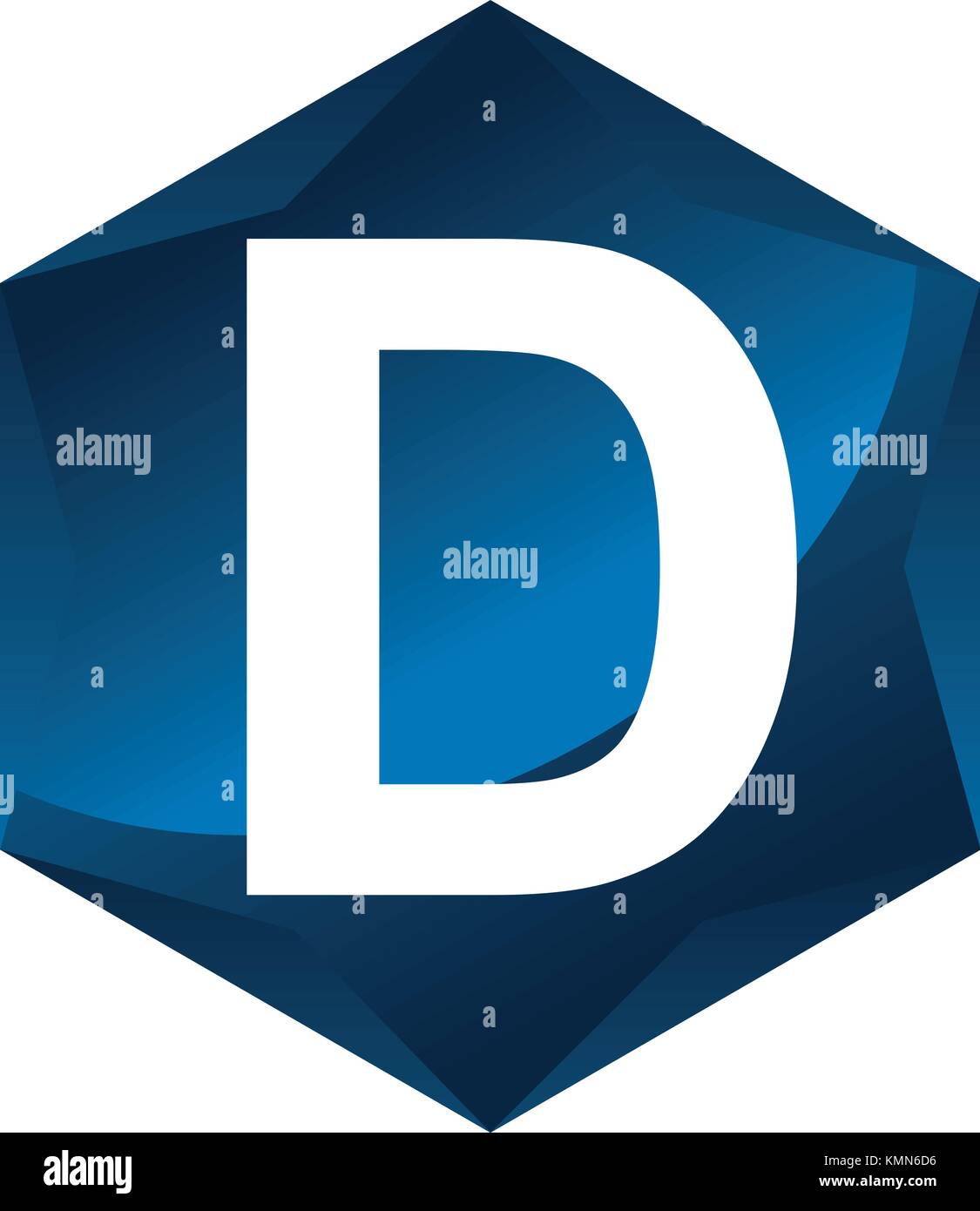 Modern Letter D Stock Vector Image & Art - Alamy