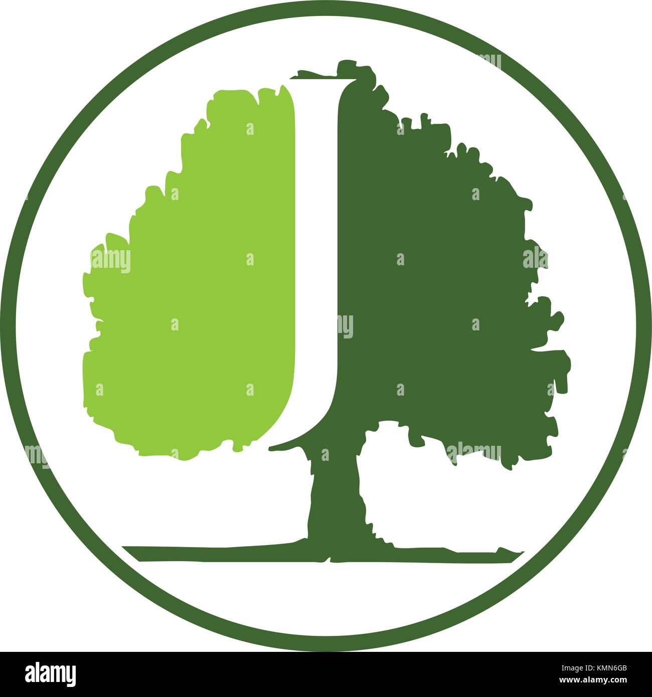 Oak Tree Letter J Stock Vector Image & Art Alamy