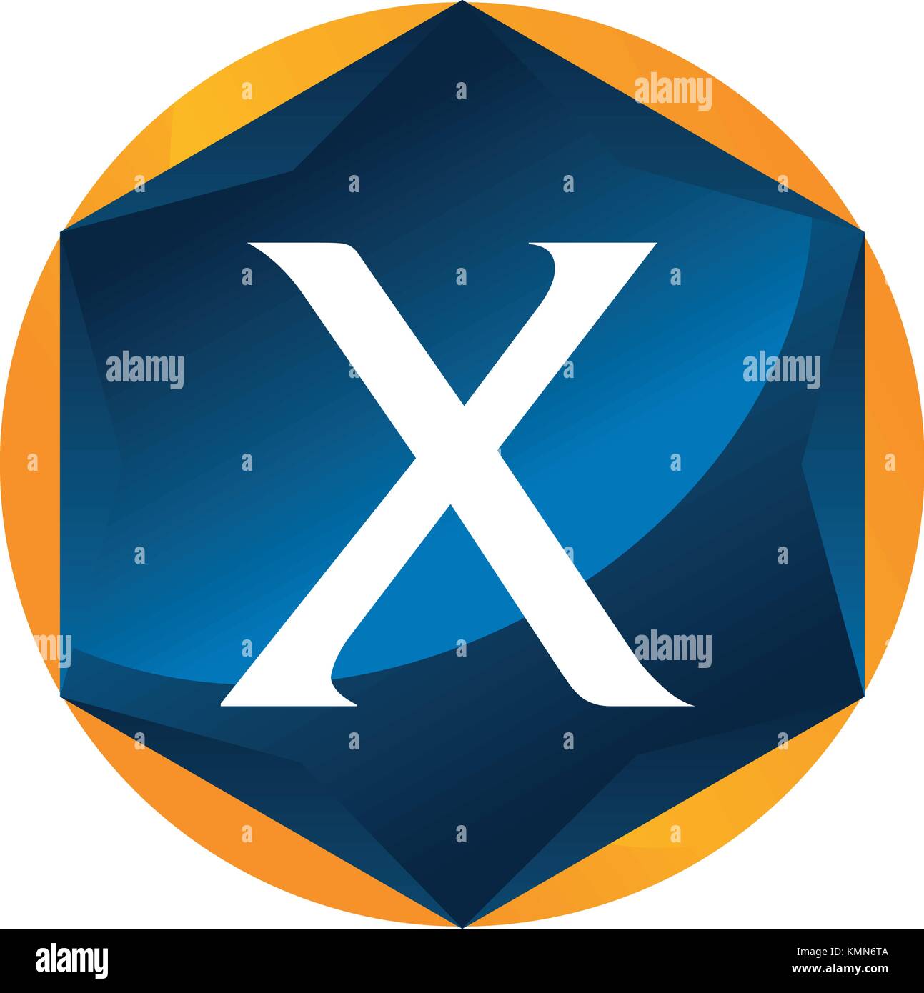 Modern Letter X Stock Vector Image & Art - Alamy