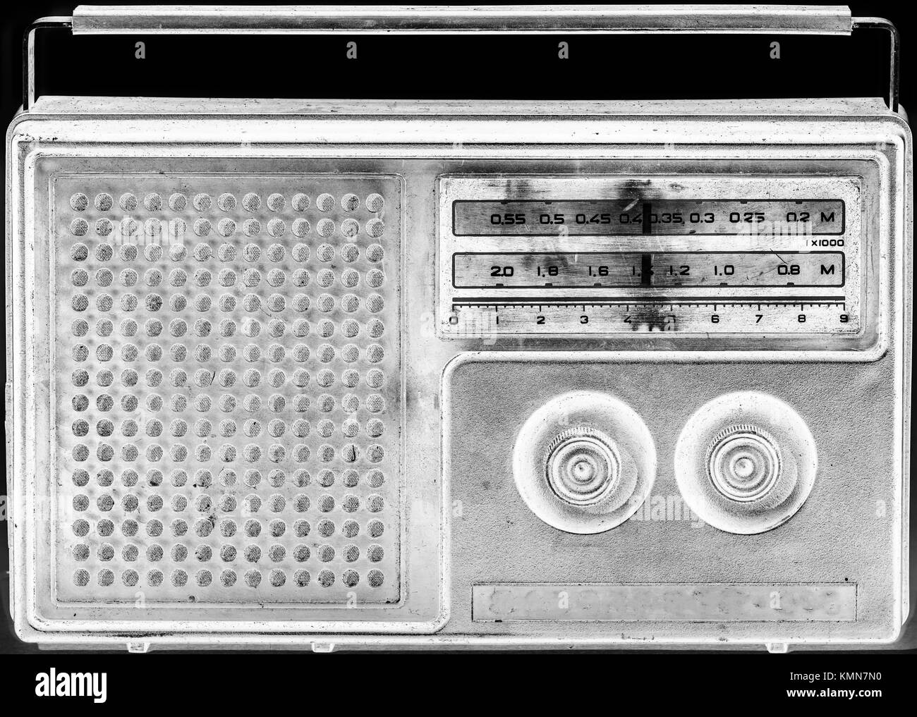 retro radio receiver Stock Photo