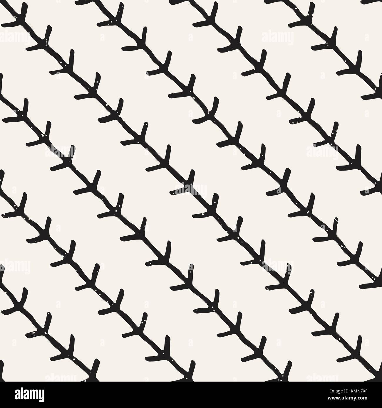 Hand drawn style seamless pattern. Abstract geometric tiling background ...