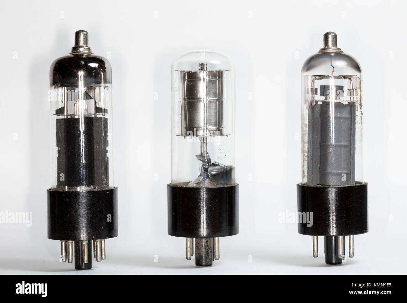 vacuum tube, radio Stock Photo