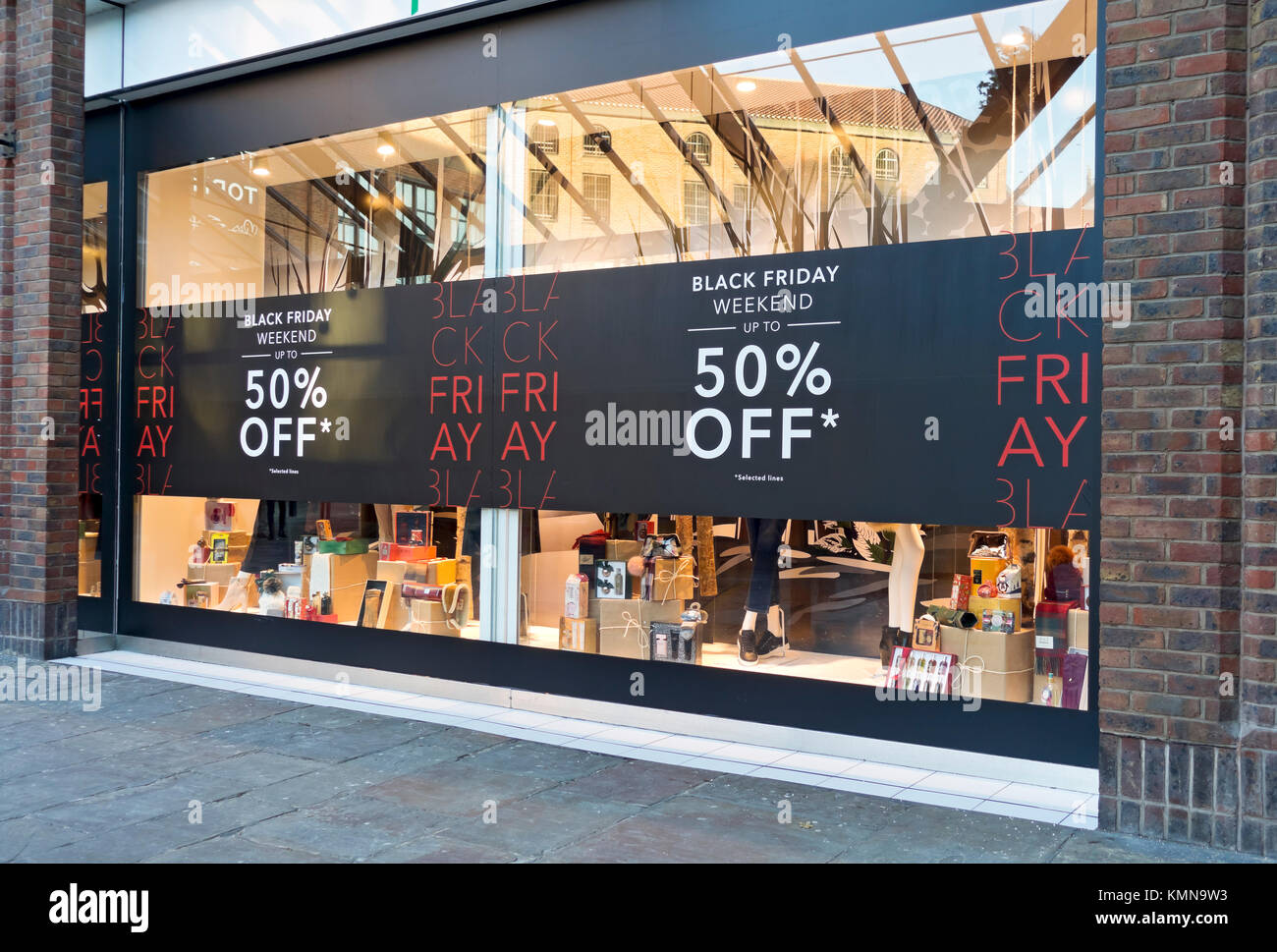 Black Friday signs on shop store window England UK United Kingdom GB Great  Britain Stock Photo - Alamy