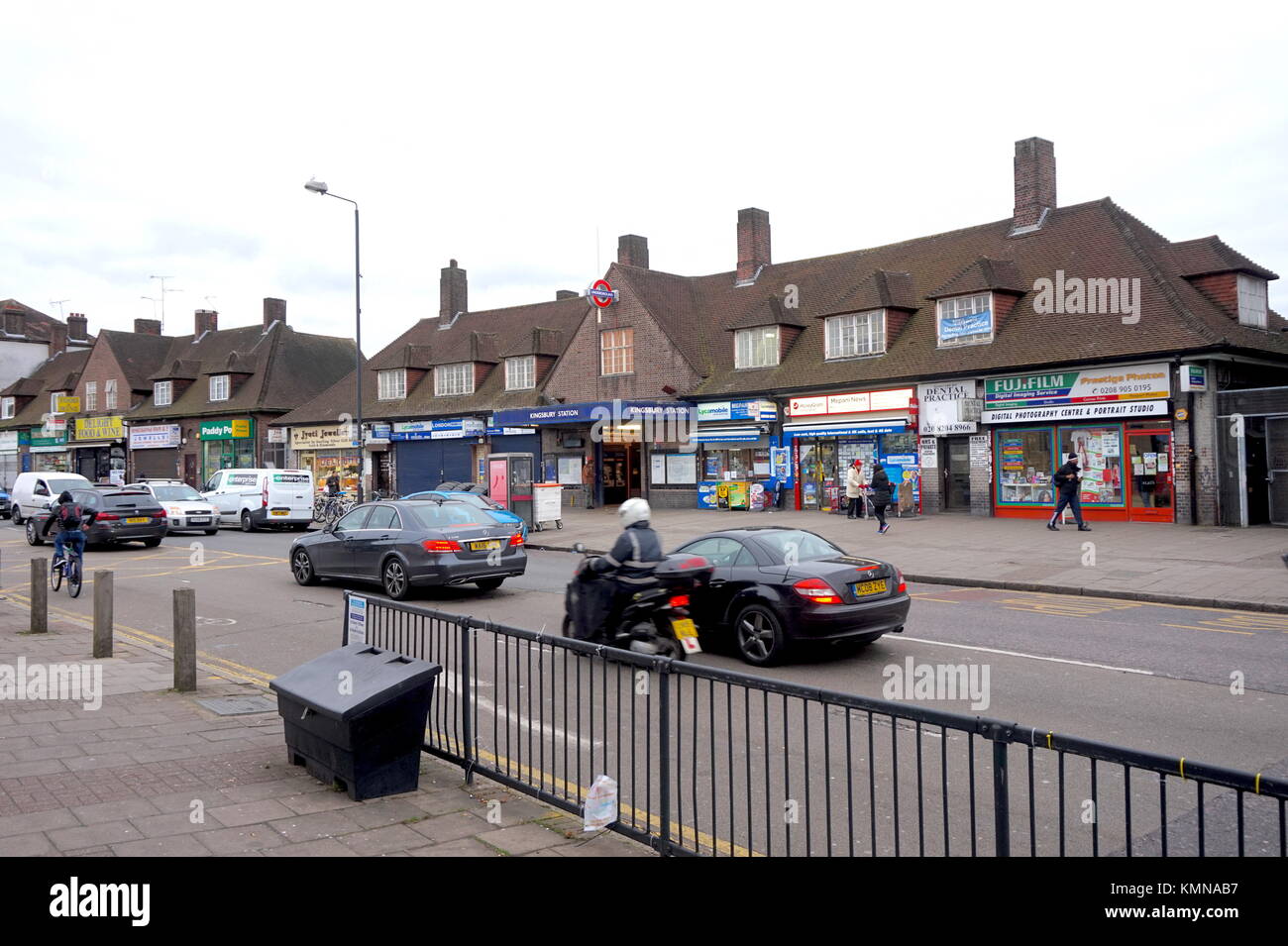 Kingsbury Station on Kingsbury High Street, London, United Kingdom ...