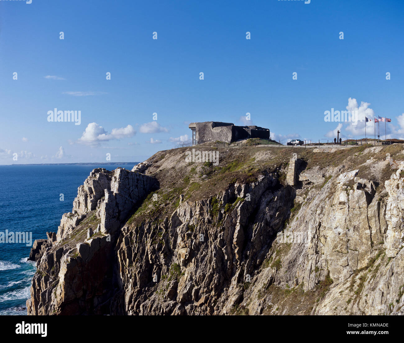 9725. Finistere, Crozon Peninsular, WW2 Battle of the Atlantic Bunker, Brittany, France Stock Photo