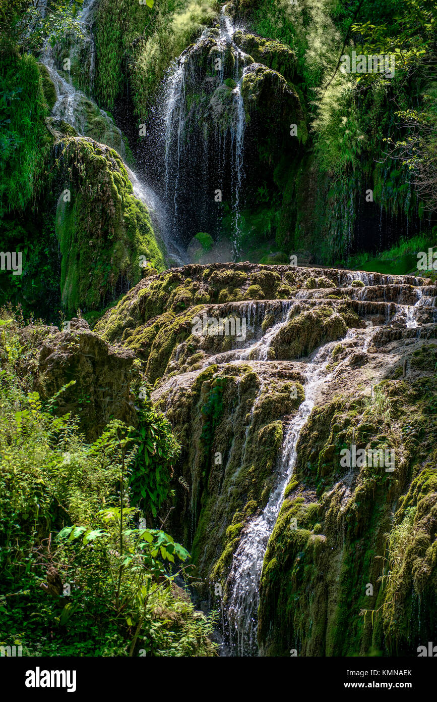 waterfall in the mountain Stock Photo - Alamy