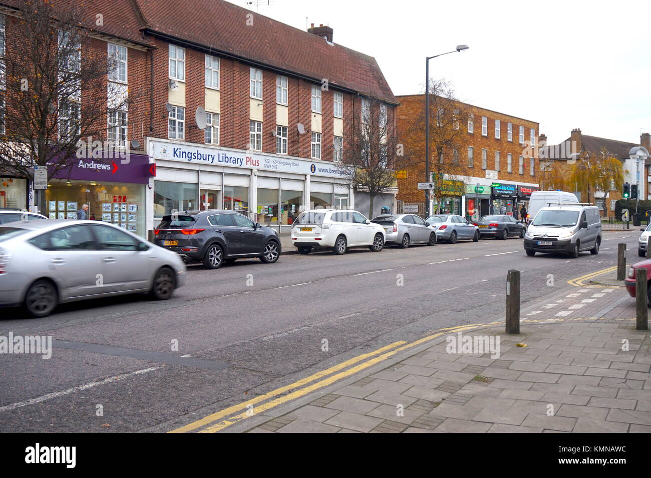 Kingsbury Library on Kingsbury High Street, London, United Kingdom