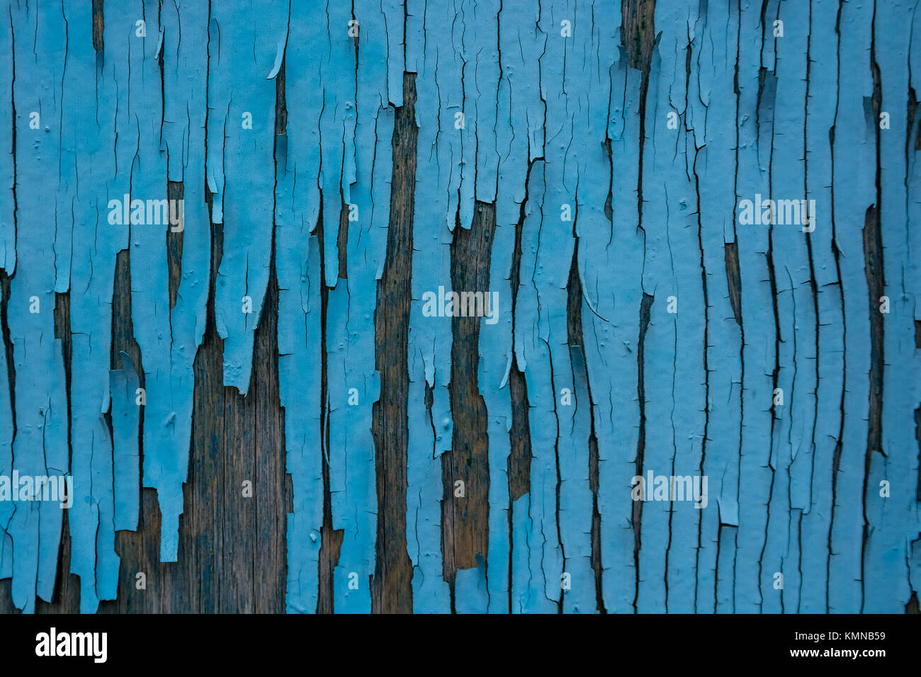 Blue cracked painting on wooden surface Stock Photo Alamy