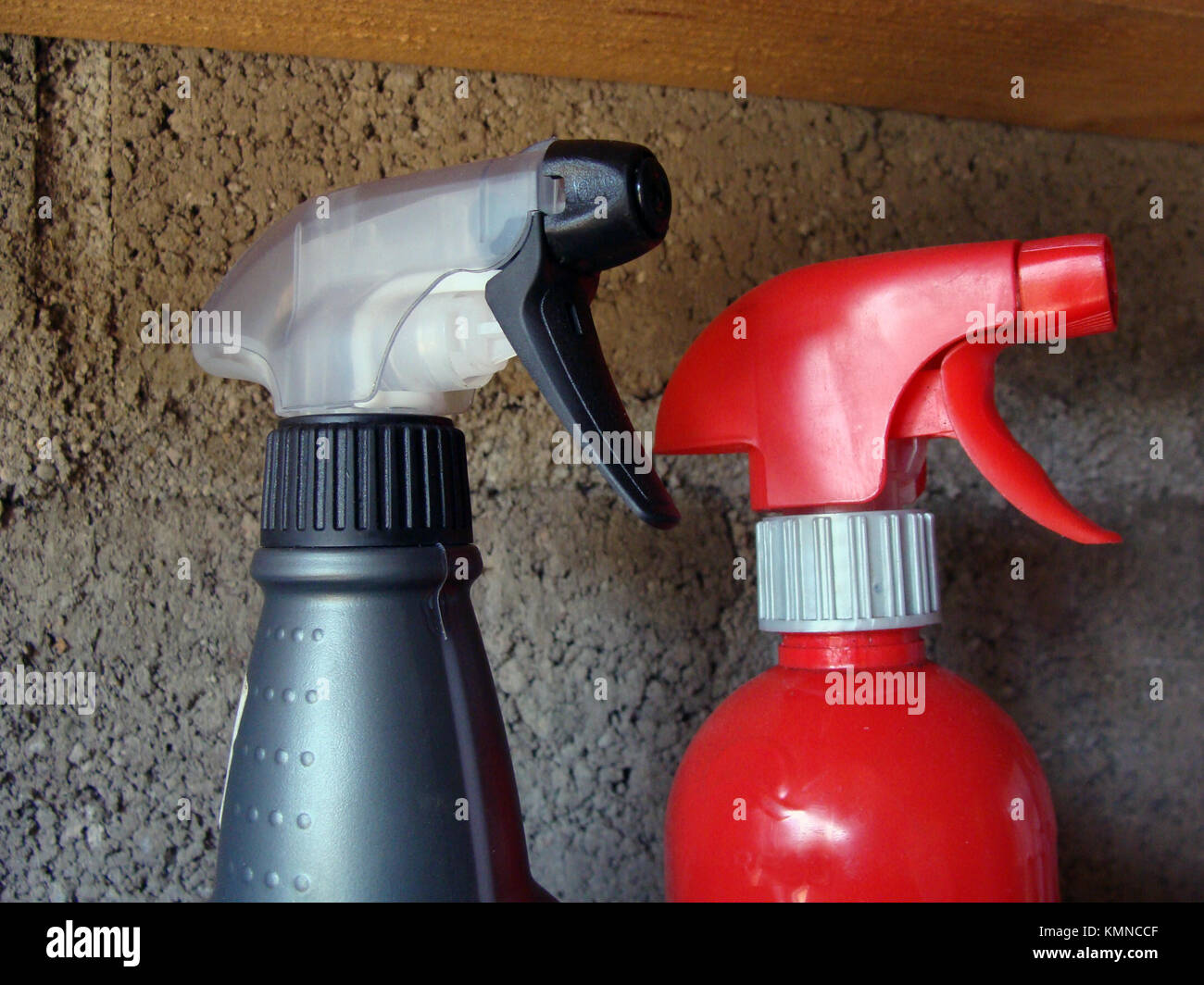 Two hand chemical sprayer heads close up Stock Photo Alamy