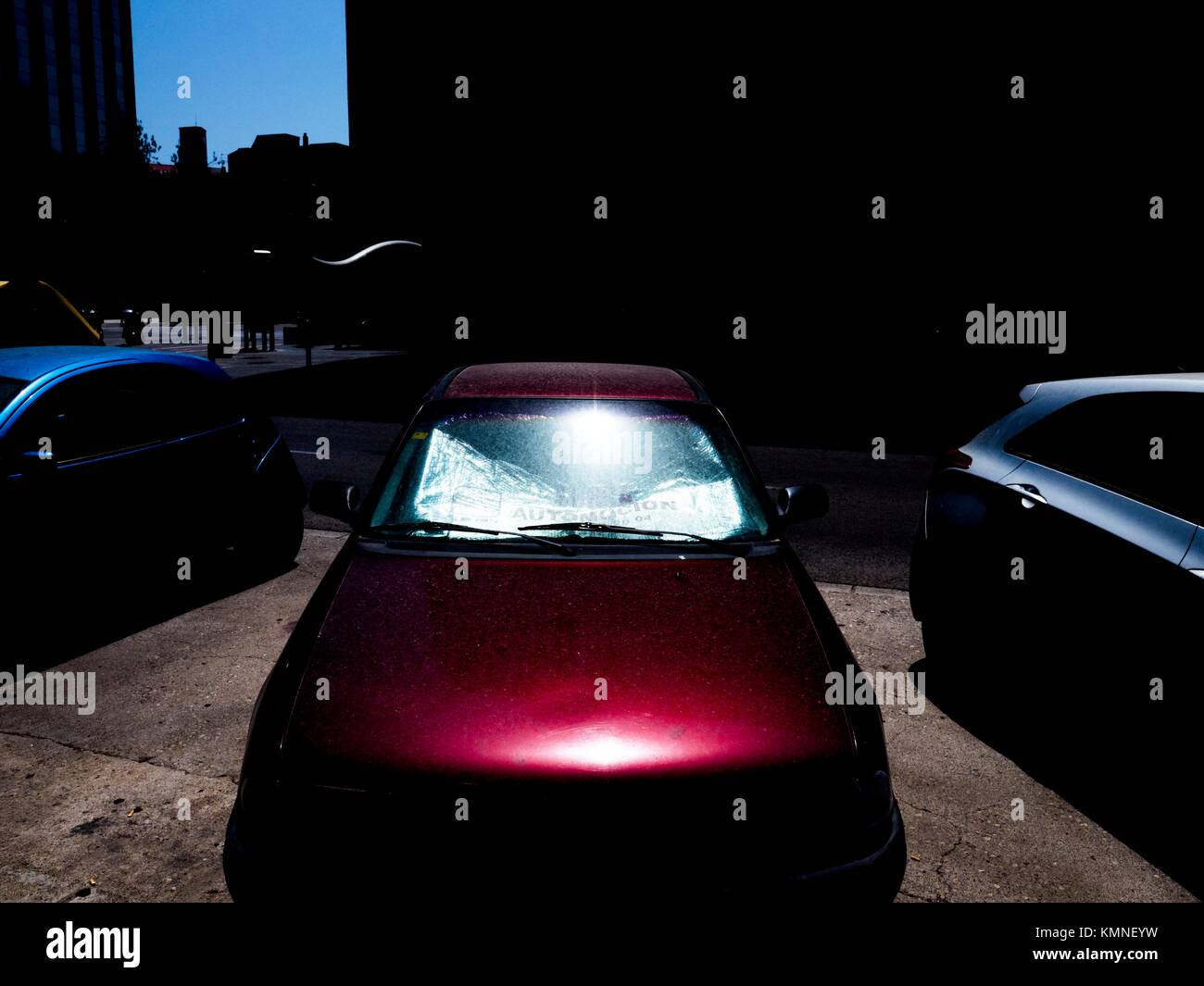 Cars in the street, Valencia, Spain Stock Photo Alamy