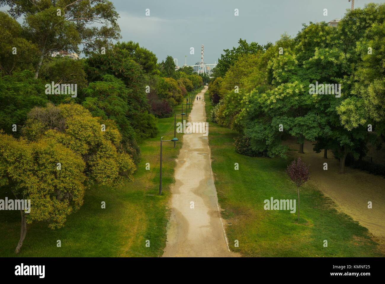 Old river bed Turia, Valencia, Spain Stock Photo Alamy
