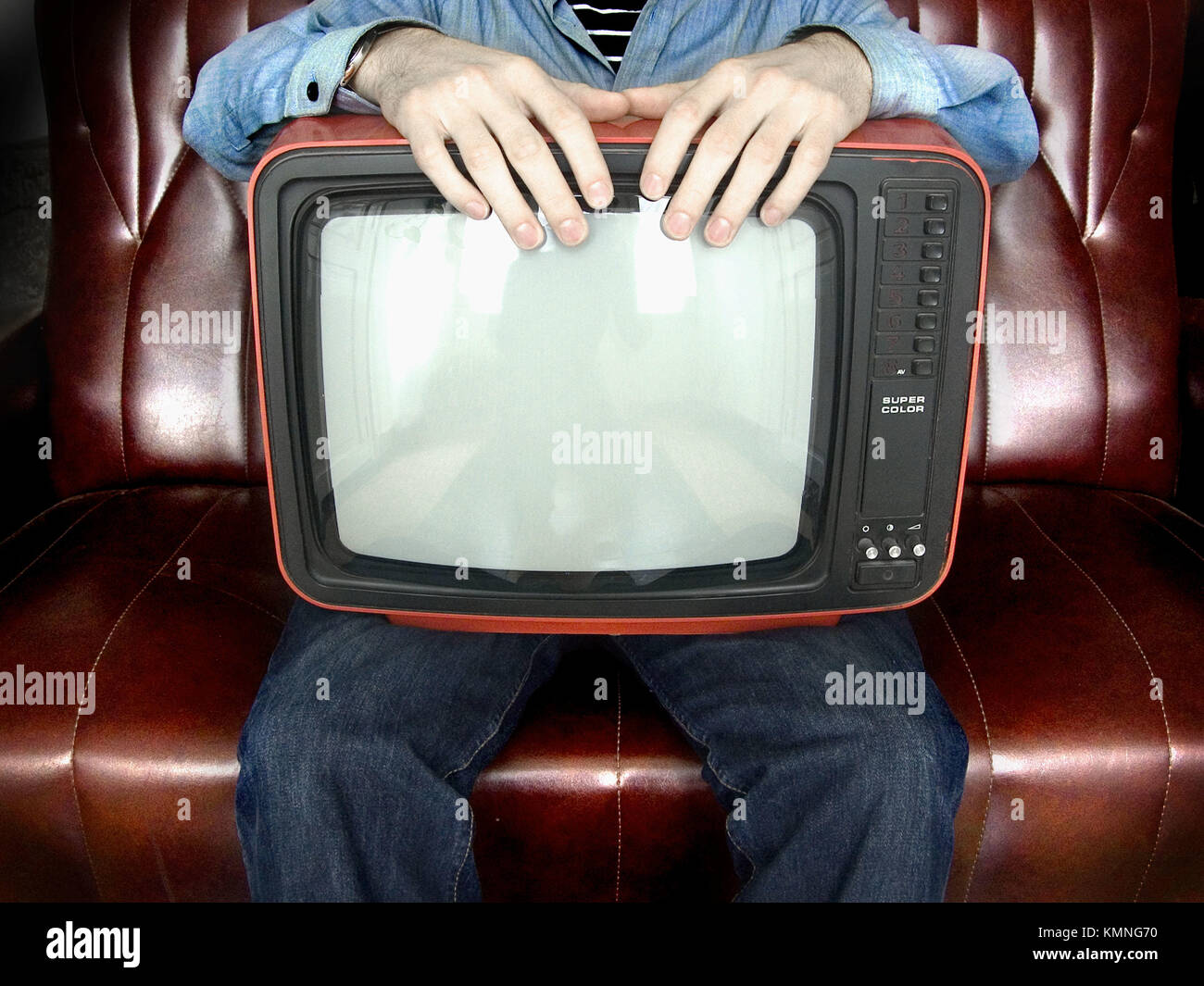 Old TV set Stock Photo - Alamy