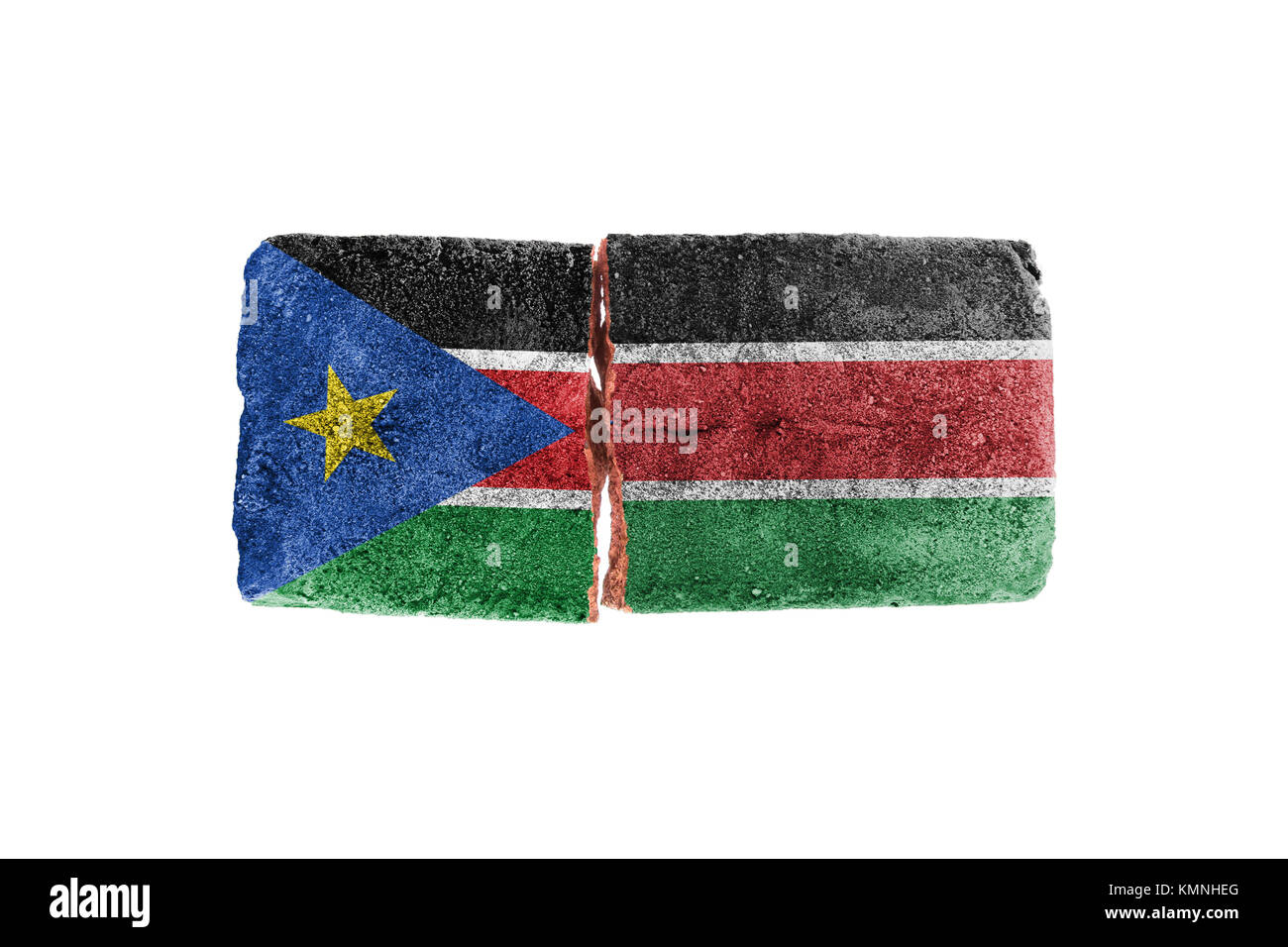 Sudan cracked flag Cut Out Stock Images & Pictures - Alamy
