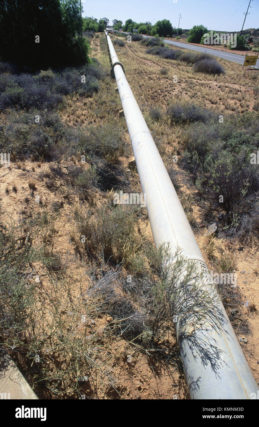 Long distance water supply line Stock Photo Alamy