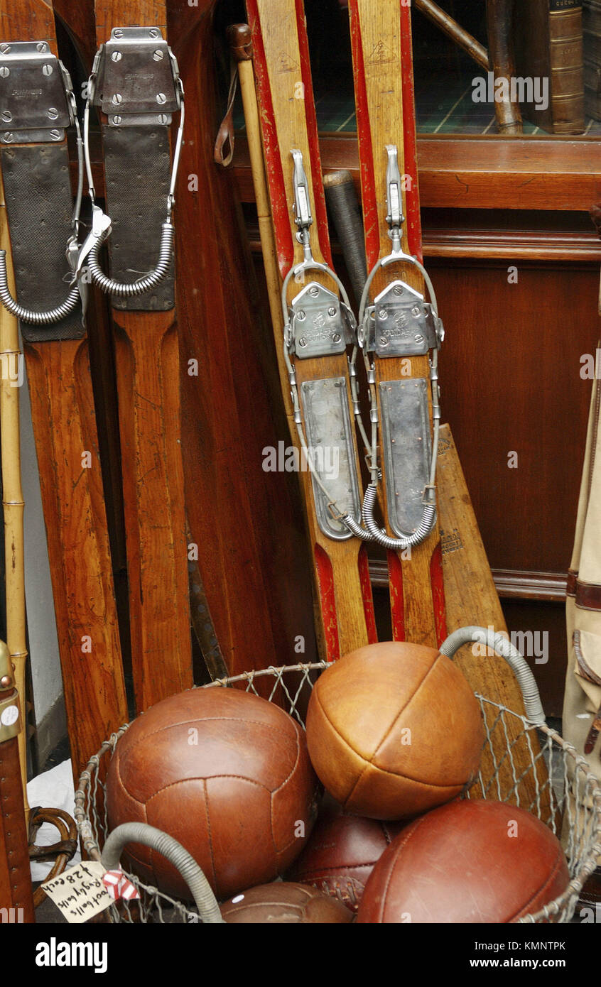Sporting goods, Portobello Market, London, England Stock Photo Alamy