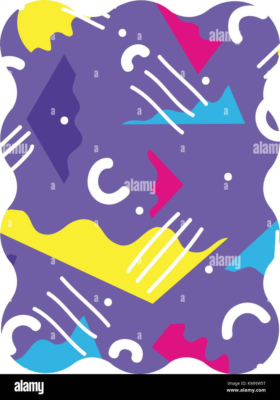 rectangle with abstract figures style background Stock Vector Image ...