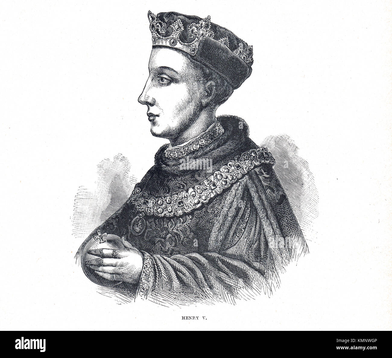 King Henry V of England, 1386-1422, reigned 1413-1422 Stock Photo