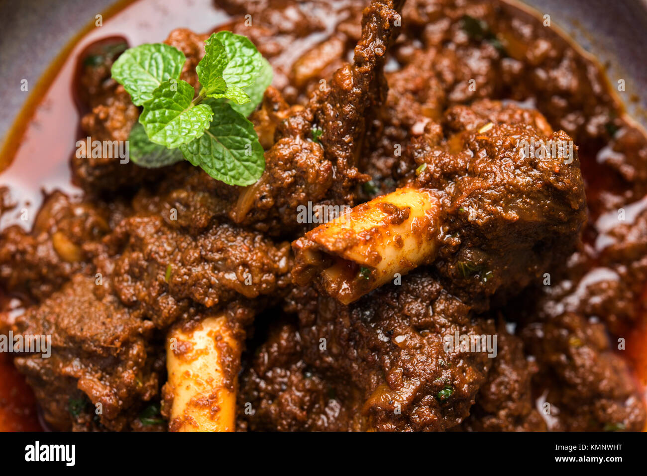 Bhuna Mutton / Bhuna Gosht / Indian lamb curry Stock Photo - Alamy