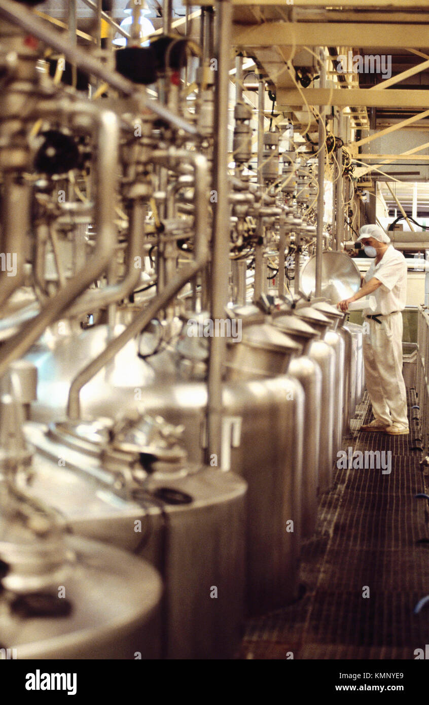 Food industry. Icecream production Stock Photo Alamy
