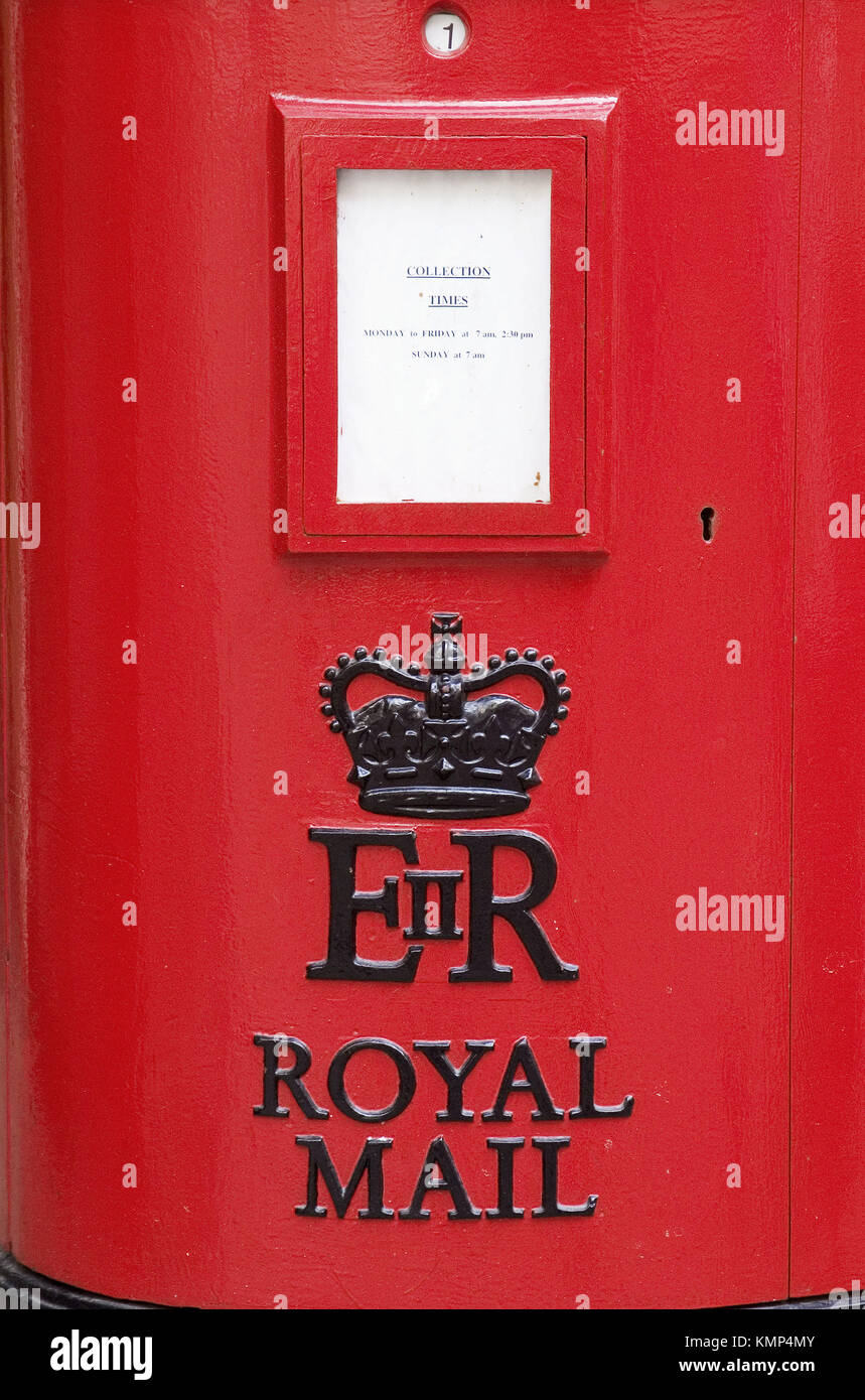 English Royal Mail box Stock Photo Alamy